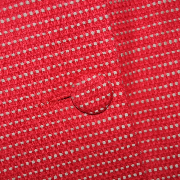 New LANE BRYANT Red Textured Dot Jacket NWT [B3] - Picture 3 of 6